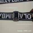thumbnail image 3 of Bandolera BIM Española Accesorios Letras jacquard Bandolera ancha BA Y LOLA Correa hebilla gancho grande, 3 of 5