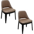 thumbnail image 1 of Set de 2 Sillas de Hogar | Sillas Modernas Tapizadas en Tela Tipo Vinipiel | Estructura Resistente de Madera | Acolchonado | Diseño Elegante Ideal para Comedor, 1 of 8