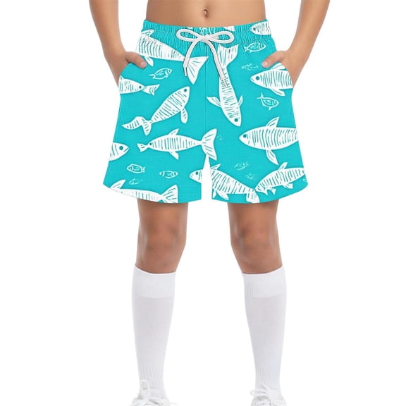 ATOGUTA Swimming Shorts For Boys Quick Dry Boys Swim Trunks Bathing Suit Kids Swimwear with Pockets Size 4T-15, Multicolor