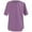 Purple, variant on MIXUE Womens Summer Tops Cotton Solid Color V Neck Short Sleeve Loose Casual Tunic Shirts For Women Tee Shirts Daily-Wear,Yellow,S