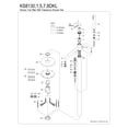 thumbnail image 3 of Kingston Brass KS8135DKL Kaiser Freestanding Tub Faucet with Hand Shower, Oil Rubbed Bronze, 3 of 5