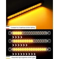 PSEQT 10" 15 LED STF9 Trailer Identification Tail Lights Bar Amber