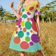 thumbnail image 4 of Colorful Dots 2025 Dress Evening Elegant And Chic Women for Outfits Beach Clothes Women Dress, 4 of 6