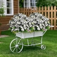 thumbnail image 4 of 3 Pack Artificial Butterfly Bush Flowers, 11.81 Inch Realistic Floral Spray for Wedding and Home Decor, Dual-Tone Plastic Flowers for Outdoor Indoor Vase, All-Season Table Centerpiece, 4 of 7