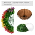thumbnail image 3 of Cesta colgante artificial con plantas y flores HyeFlora Daisy, 3 of 8