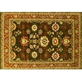 thumbnail image 1 of Ahgly Company Machine Washable Indoor Rectangle Oriental Yellow Industrial Area Rugs, 7' x 10', 1 of 4