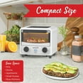 thumbnail image 3 of Brentwood 183-Cu. In. (3-L) 500-Watt Stainless Steel Mini Toaster Oven (White), TS-3430W, 3 of 5