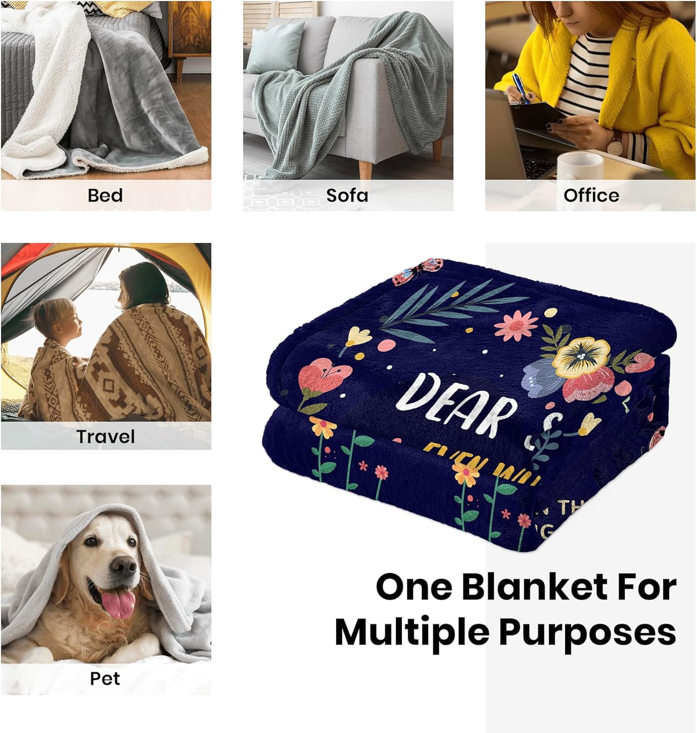 Sister Gifts Blanket, Sister Gifts from Sister, Sister Birthday Gifts, Gifts for Sister, Valentines Gifts for Sister, to My Sister Gifts Throw Blanket