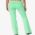 thumbnail image 2 of Pantalon de Yoga Décontracté pour Femmes Grande Taille, Basique, Taille Repliable, Confortable, en Coton Extensible, Coupe Bootcut, 2 of 7