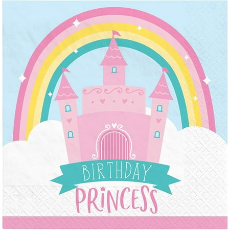 Princess Castle Birthday Small Napkins (16ct)