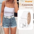 thumbnail image 3 of WHIPPY Women Leather Belt for Jeans Dresses Ladies Leather Belts with Square Buckle, 3 of 5