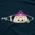 thumbnail image 2 of T-shirt de Maternité Peeking Princesse Mignon Grossesse pour Future Maman (Marine) - S, 2 of 4