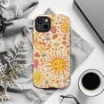 thumbnail image 6 of Celestial Sun and Moon Phone Case, Boho Astrology Stars and Floral Artistic iPhone Cover, Unique Protective Case for iPhone 17 16 15 14 13 12 11 Plus Pro Max Mini, 6 of 6