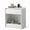 White 1 Drawers, variant on Curved Nightstand, Bedside Table with Drawers and Open Shelf for Bedroom, Living Rooms