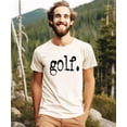 thumbnail image 3 of Distressed Golf Type Shirt for Golfer Men and Women Casual Golf Shirt for Husband Natural Shirt Adult Large, 3 of 5