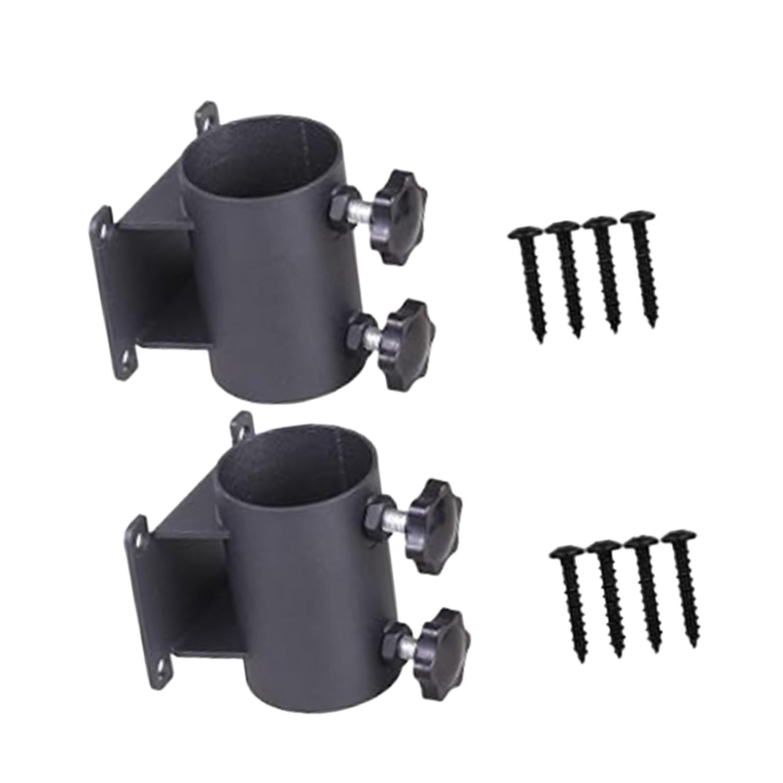 CarpNettore 2 Pieces Patio Umbrella Holder Deck Umbrella Mount Easy Installation Poles Metal