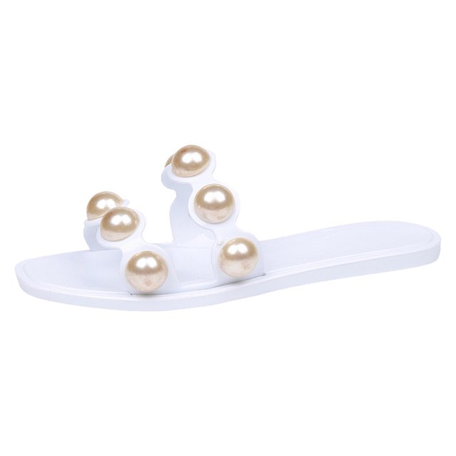 Bmisegm Women Sandals Fashion New Pattern Open Toe Breathable and Comfortable Flat Bottom Summer Casual Beach Slippers Womens Sandals Summer White 6.5