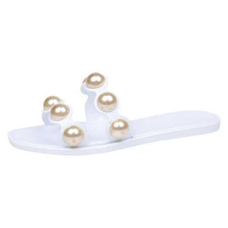 

Fandiiiii Bow Jelly Sandals for Women Women Sandals Fashion New Pattern Open Toe Breathable And Comfortable Flat Bottom Summer Casual Beach Slippers