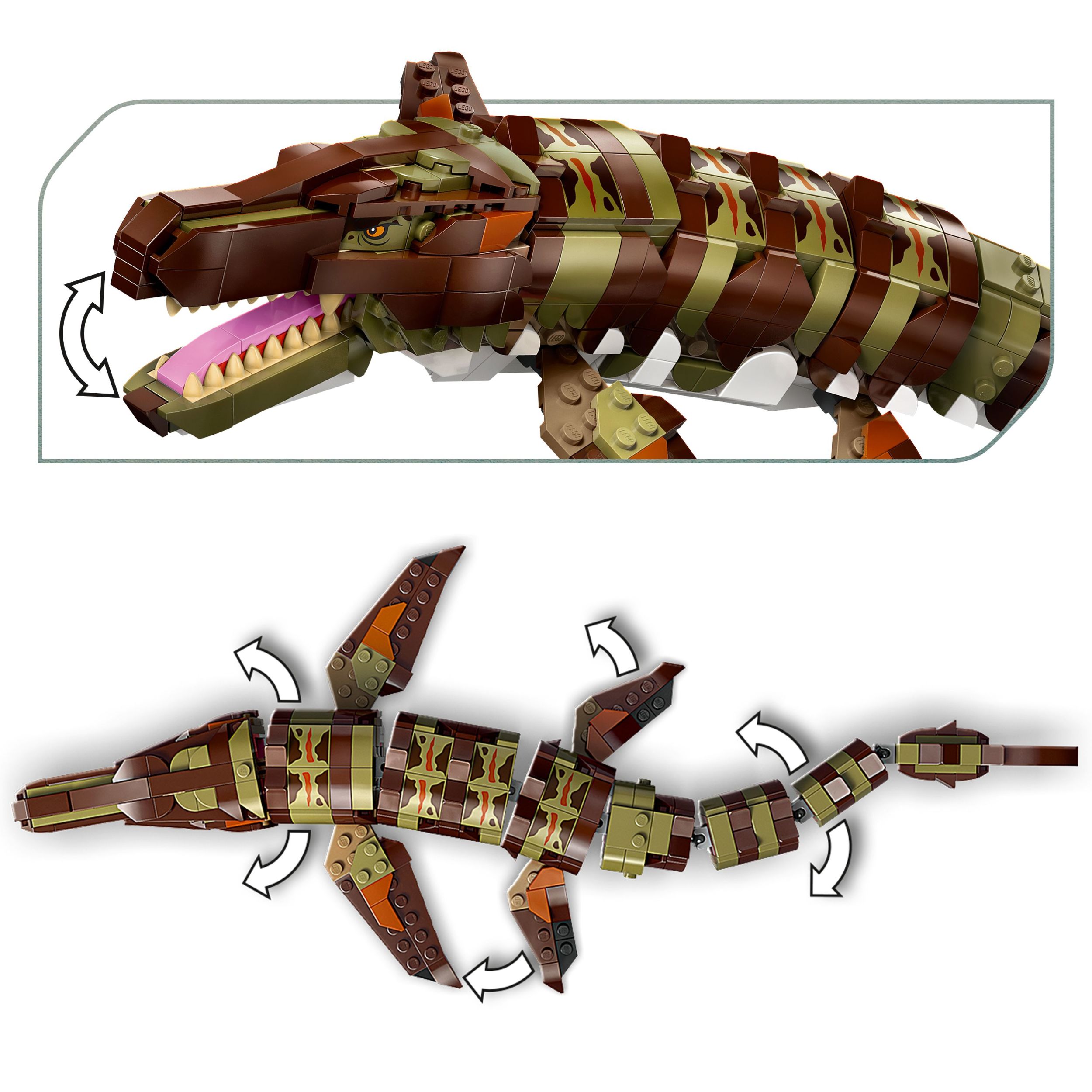 LEGO Jurassic World Mission du Bateau Mosasaure en Briques. Ensemble de Jouet de Dinosaures 76974