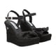thumbnail image 1 of Sandalia De Plataforma Irlanda Con Yute Natural Cabra Piel Marsella Negro Para Mujer, 1 of 5