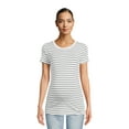 thumbnail image 5 of Time and Tru Maternity Essentials Short Sleeve Tee, Sizes S- XXL, 5 of 6