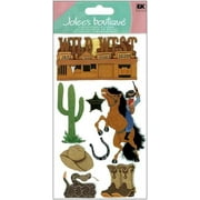 JOLEES Boutique Dimensional Stickers, Wild West