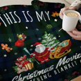 thumbnail image 5 of This is My Christmas Movies Watching Blanket Christmas Blanket,Red Throw Blanket for Couch,Weighted Soft Fleece Blanket,Christmas Decorations Teen (60"X50"), 5 of 6