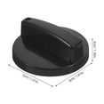 thumbnail image 2 of WEUVEB Slow Cooker Knob Replacement for Rice Cooker, Black Plastic, 2 Pieces and Easy to Install, 2 of 7