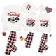 thumbnail image 1 of Pijamas familiares navideños a juego, conjunto de pijamas grises con diseño exclusivo de We are Family, oso Polar, 2023, 1 of 4
