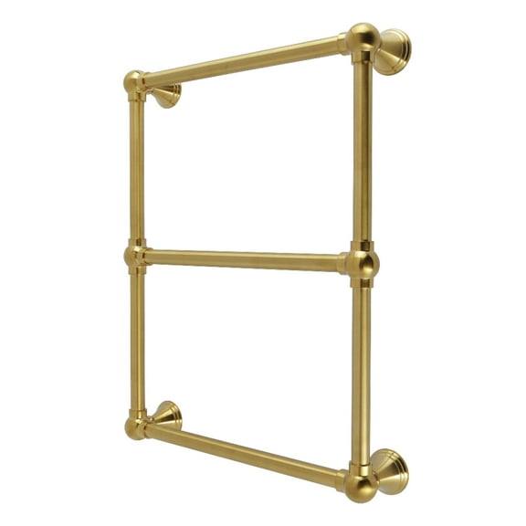 Kingston Brass DTC24183BB Maximilien 18" x 24" Brass Wall Mount 3-Tier Towel Rack, Brushed Brass