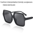 thumbnail image 1 of Gafas de sol de montura grande con forma de selfie callejera, gafas de sol cuadradas con forma de arroz para mujer, gafas de sol de moda, 1 of 4