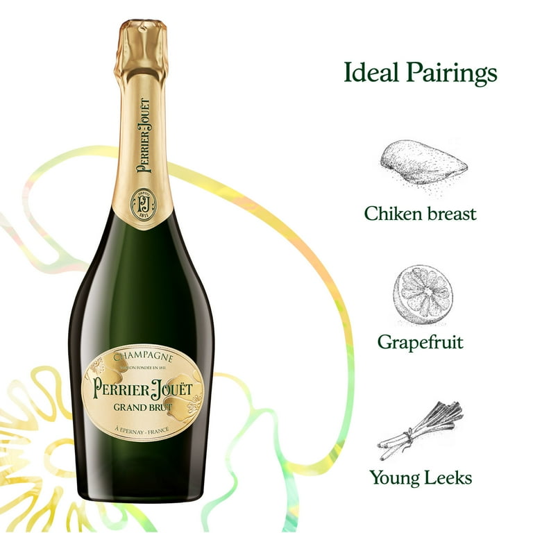 Perrier-Jouet Grand Brut Champagne, 750 ml Bottle, 12% ABV