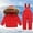 31 Red, variant on guisaled Baby Snowsuit Toddler Girl Snow Suit Winter Coat and Snow Bib Pants Boy Ski Suits Solid Windproof Waterproof Cold Weather Clothers
