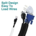 thumbnail image 4 of 3/8 Inch x 50 Ft Split Wire Loom Tubing , Protective Split Cable Conduit, Black, 4 of 6