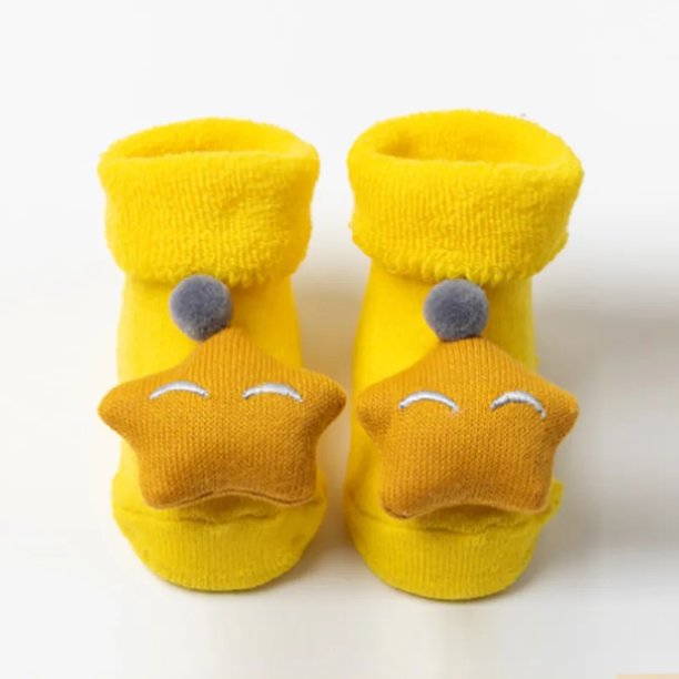 Calcetines para niños y niñas, calcetines antideslizantes de algodón con estampado para bebés, calcetines navideños para recién nacidos, calcetines cortos para bebés, ropa
