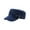 Navy Blue, variant on Men Summer Peaked Hat Solid Color Flat Top Wide Brim Adjustable Sun Protection Sunscreen Breathable Camping Baseball Hat Headwear