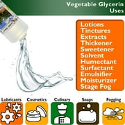 Glycerin Vegetable - 1 Gallon (10.75 lbs or 172oz net wt) - Non GMO - RSPO - Sustainable Palm Based - USP - KOSHER - PURE - Pharmaceutical Grade - safety sealed HDPE container with reseala