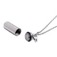 thumbnail image 5 of Love Stainless Colgante de píldora de acero, joyería, colgante de urna, collar de botella de perfume de acero de titanio, accesorios para hombres y mujeres, 5 of 5