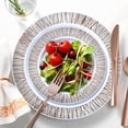 thumbnail image 5 of Chateau Fine Disposable Tableware 252-Piece Rose Gold Plates, Napkins, Party Supplies, Dinnerware for Adults (36 sets), Gold Plastic Plate Set, Small & Large, Paper Napkins, & Cups for Elegant Parties, 5 of 6