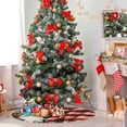 thumbnail image 4 of FMSHPON North American Bald Eagle Xmas Christmas Tree Skirt Stand Mat for Holiday Party Decoration Indoor Outdoor 36 inches, 4 of 6