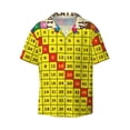 thumbnail image 5 of Picia Multiplication Table2 Men's Linen Shirts Short Sleeve Cuban Beach Shirts Casual Shirts Button Down Shirt for Men Beach Summer Wedding Shirt-3X-Large, 5 of 7