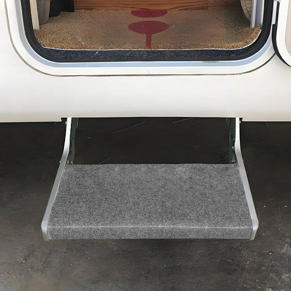 Masteelf 3Pcs Anti-Slip Rv Step Mats Camper Stair Covers Non-Slip Step Runners Rv Step Carpet With Springs For Rv Sturdy Stair Carpet Accessories