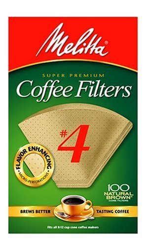 Melitta Cone Coffee Filters Natural 