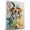 Airedale Terrier, variant on Wirehaired Pointing Griffon Dog Stretched Canvas Size 8x12 – Soccer Theme Dog Art for Wall, Wirehaired Pointing Griffon Dog Playing Soccer Wall Art, Dog Lover Canvas Decor