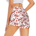thumbnail image 3 of Goofa Fire Truck Printed Women 2 in 1 Running Shorts,Quick Dry Athletic Workout Shorts,High Waisted Athletic Shorts with Liner Pockets-Small, 3 of 9
