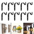 thumbnail image 1 of Ganchos De Pared De Hierro Metal Heavy Duty Small Plant Hanger Bracket Coat Hook Para Colgar Lantern Planter Bird Feeders Coat Indoor Outdoor Rustic Home Decor Cateissary HA025755-02, 1 of 6