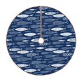 thumbnail image 1 of Fotbe Ornamental Fish Pattern Christmas Tree Skirt, Tree Skirts Plush Christmas Decorations, Christmas Tree Skirts Xmas Decorations Holiday Party Decor-36", 1 of 6