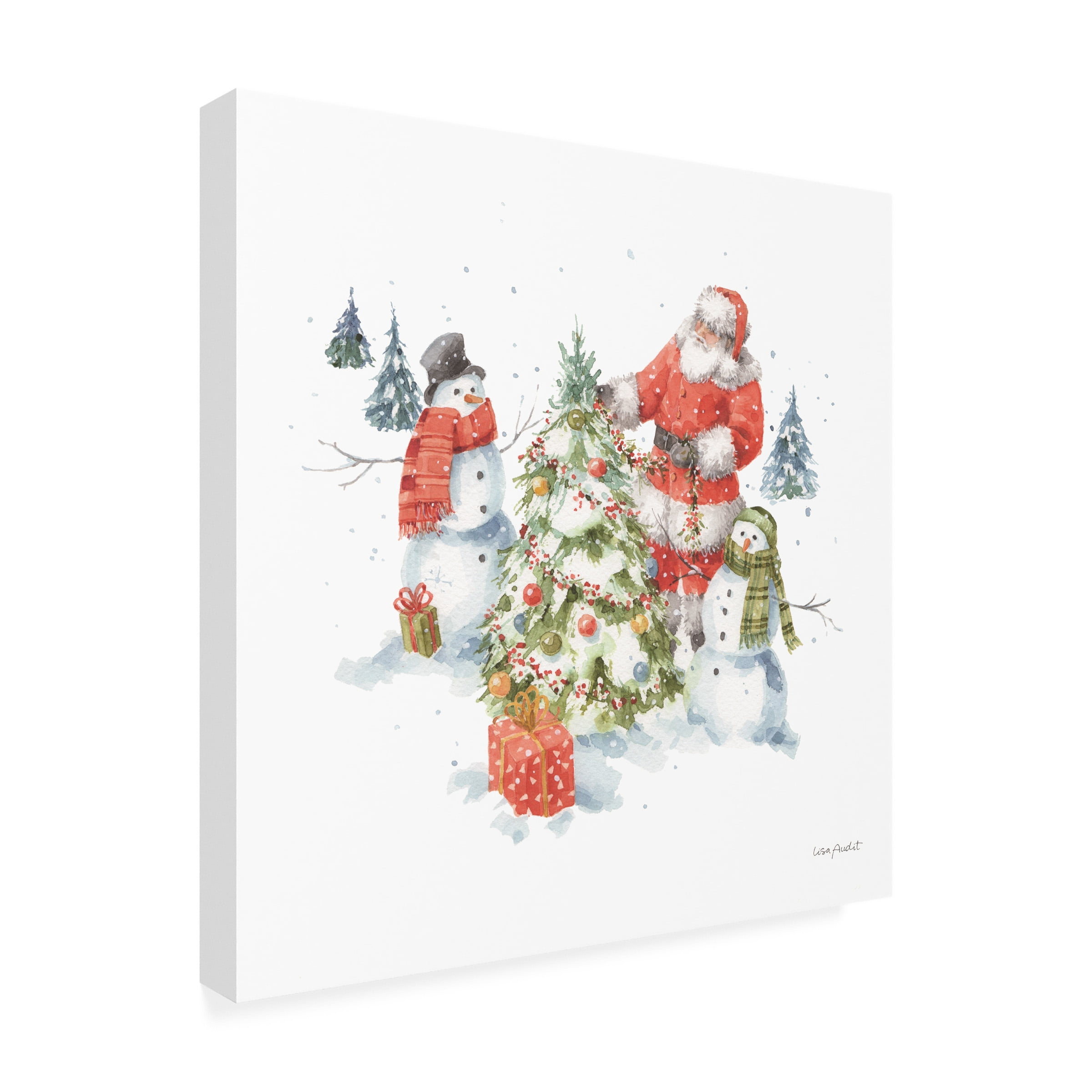 Lisa Audit 'Welcoming Santa 08' Canvas Art