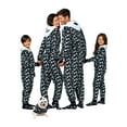 thumbnail image 3 of Prestigez Kids Family Ghost Onesie Pajama Costume Union Suit Sleepwear With Hood, Mask, And Socks, Black - Ghost, Size: Kids - 8, 3 of 10