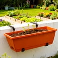 thumbnail image 2 of JF HANDE Window Flower Box Holder for Balcony Parapet and Railing - Adjustable Metal Holder for Flower Boxes and Planters - No Drilling - (Pack of 4, Black), 2 of 6